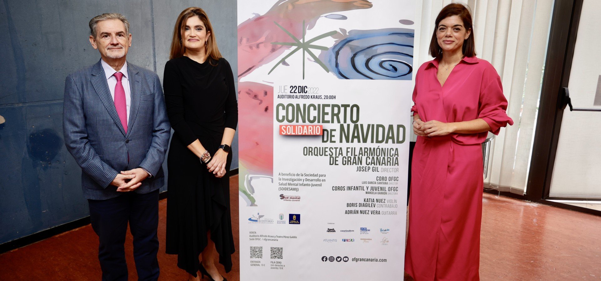 La Orquesta Filarmónica de Gran Canaria y sus Coros celebran el Concierto Solidario de Navidad del Cabildo de Gran Canaria y la Fundación DISA