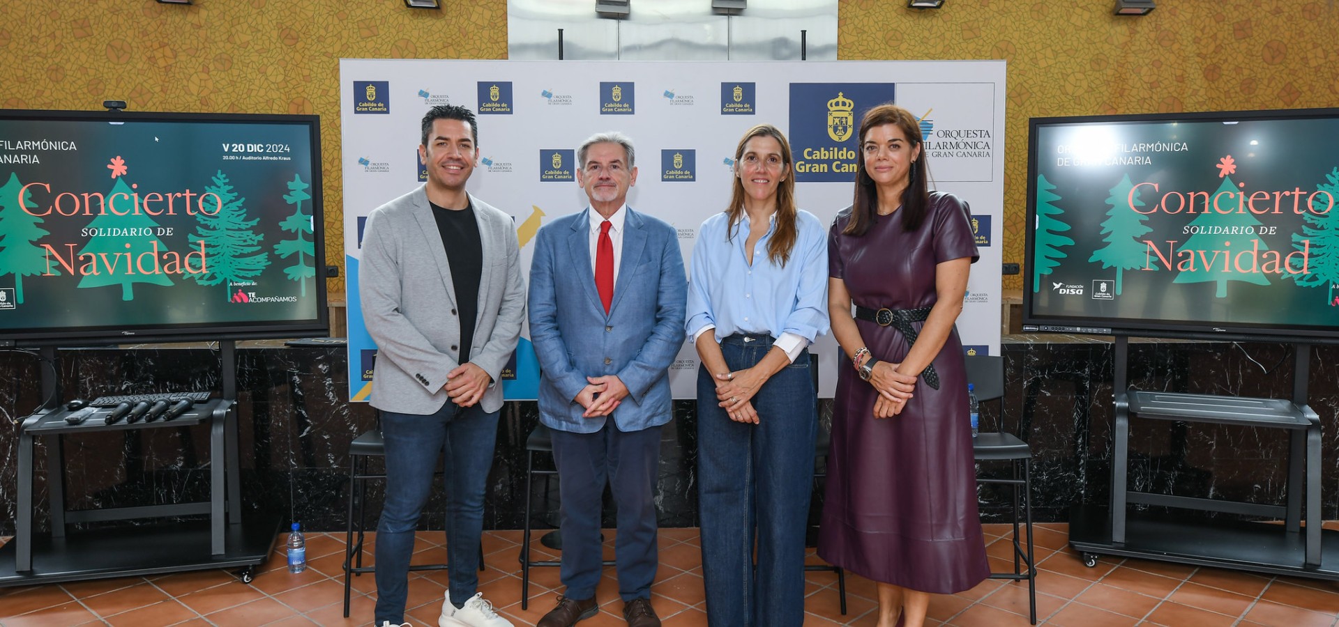 La Orquesta Filarmónica de Gran Canaria celebra el Concierto Solidario de Navidad del Cabildo de Gran Canaria y la Fundación DISA